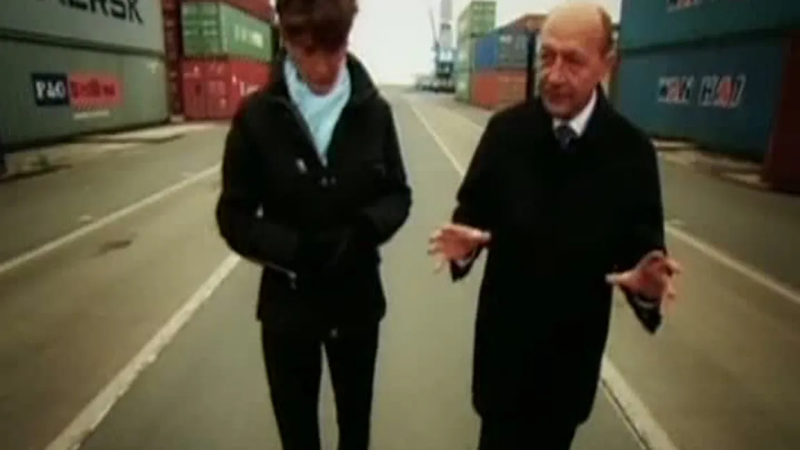 Băsescu, ghid în port pentru CNN. Preşedintele, despre 