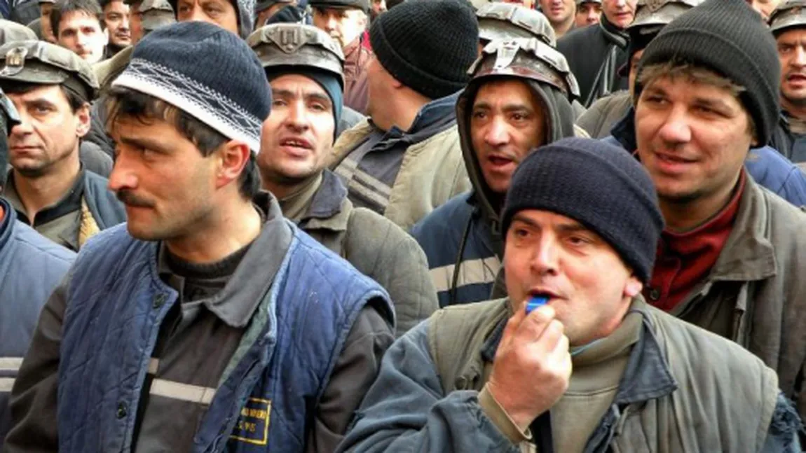 5.000 de mineri vin la Bucureşti pentru a protesta în fata Guvernului