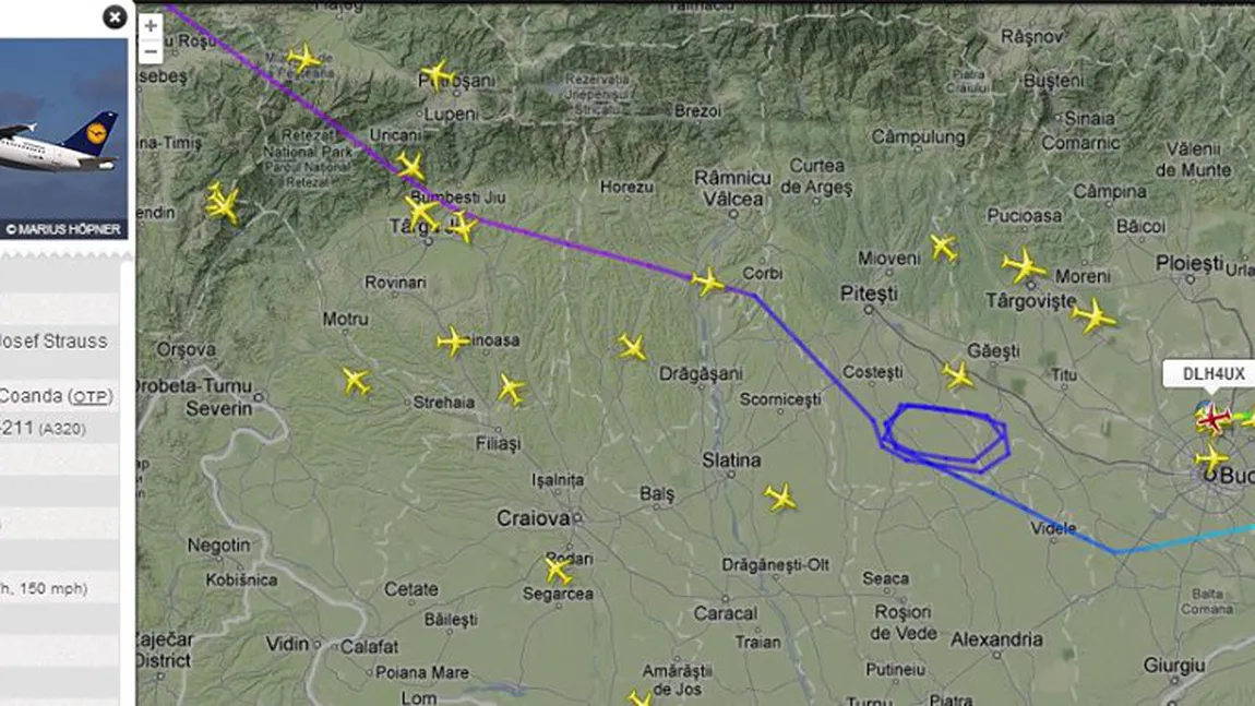 Cum au ocolit avioanele furtuna din Bucureşti