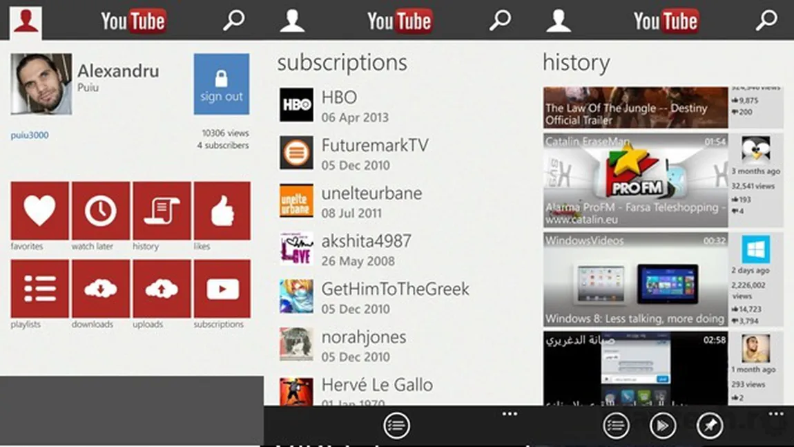 YouTube pentru Windows Phone va fi realizat in colaborare cu Google