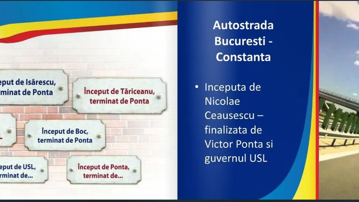 Ce a început Ceauşescu şi a finalizat Ponta. Inventarul 