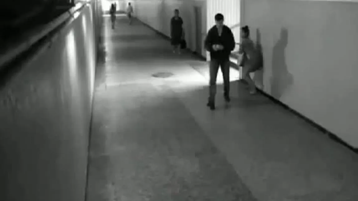 Un hoţ a fost BĂTUT MĂR de o tânără VIDEO