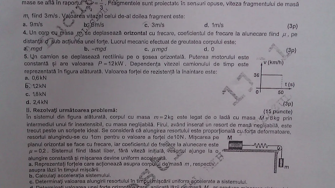 BACALAUREAT 2013 - proba la alegere. Vezi ce SUBIECTE s-au dat la FIZICĂ