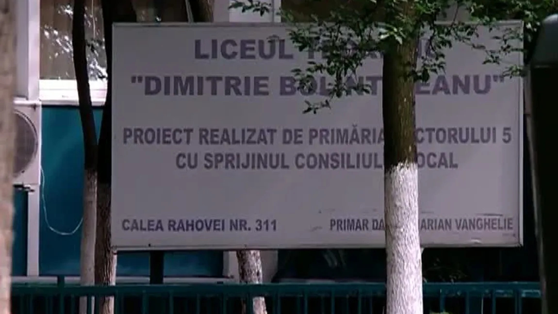 Şeful comisiei de Bacalaureat pe Capitală, în dosarul de corupţie de la Liceul Bolintineanu VIDEO