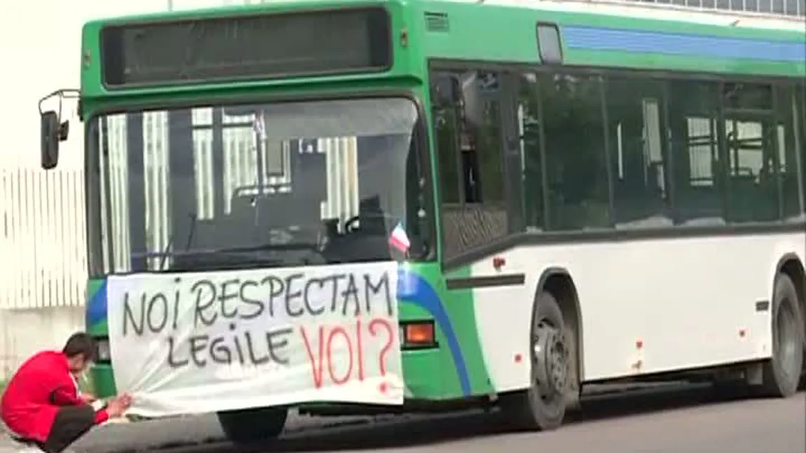 Peste 100 de transportatori au protestat în Călăraşi. Vezi ce nemulţumiri au avut VIDEO