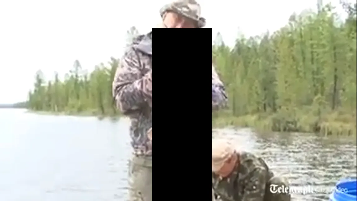 Când Vladimir Putin pescuieşte, PEŞTII MARI se lasă prinşi. Vezi captură uriaşă a preşedintelui rus