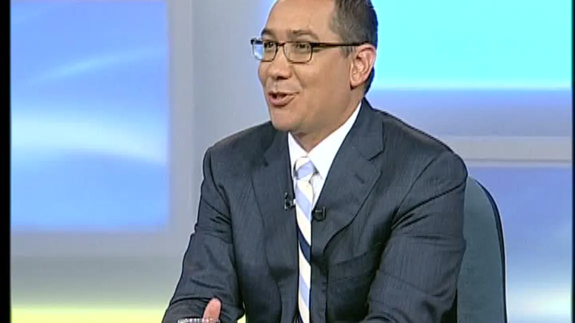 Ponta: Dacă treaba preşedintelui e bona mea, sunt mâhnit. Eu respect funcţia de premier