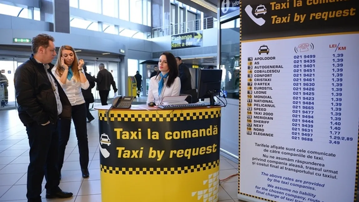 Peste 170 de amenzi aplicate taximetriştilor la controale desfăşurate pe cinci aeroporturi