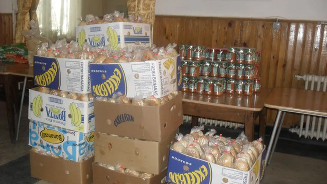 Zeci de tone de alimente şi materiale sanitare, ajutoare de la Crucea Roşie pentru sinistraţi