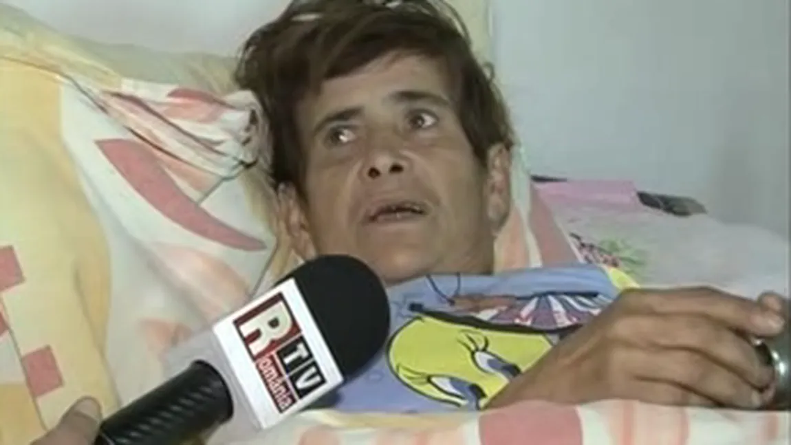 Femeia bolnavă şi părăsită de familie într-o Dacie veche, ajutată de Gigi Becali VIDEO
