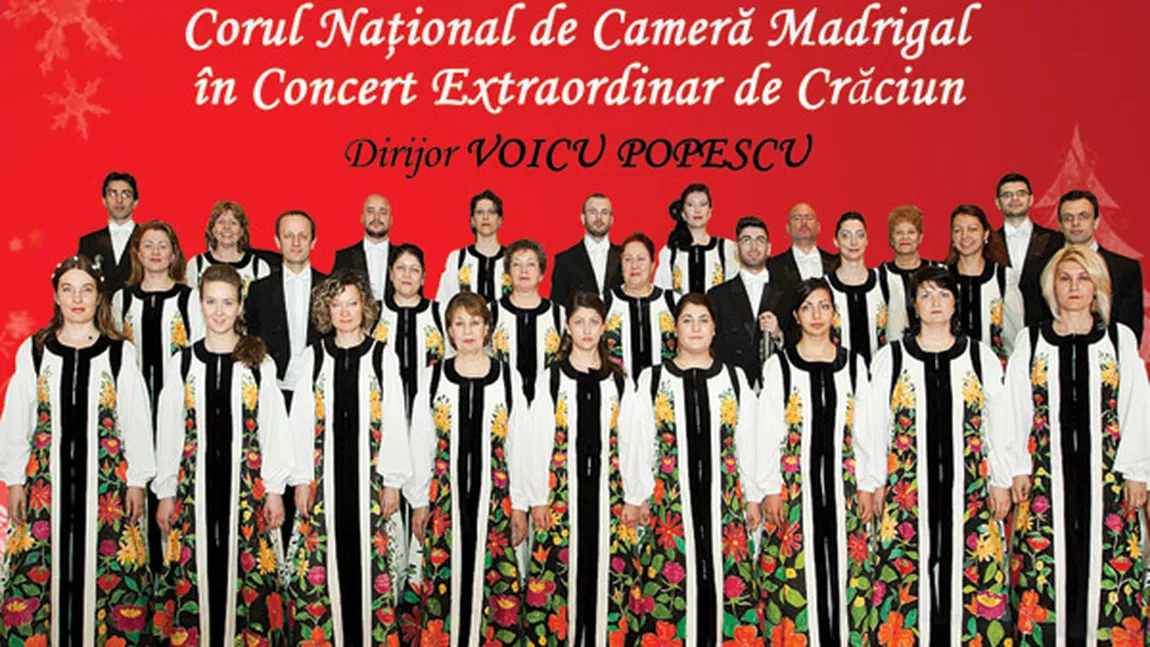 Corul MADRIGAL - concert extraordinar de Crăciun, pe 15 decembrie la Ateneul Român