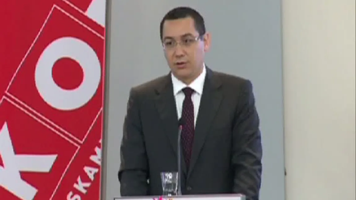 Ponta: Nu sunt probleme în USL. Proiectul PNL privind preşedinţii CJ e treaba Parlamentului