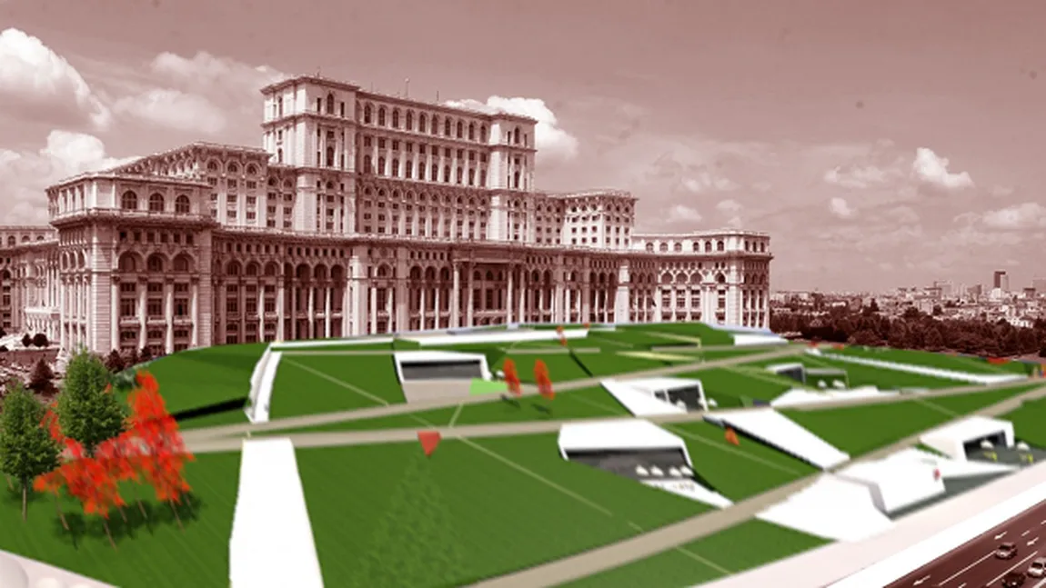 Esplanada Palatului Parlamentului va fi reamenajată: Muzeu-tunel, patinoar sau cascadă FOTO