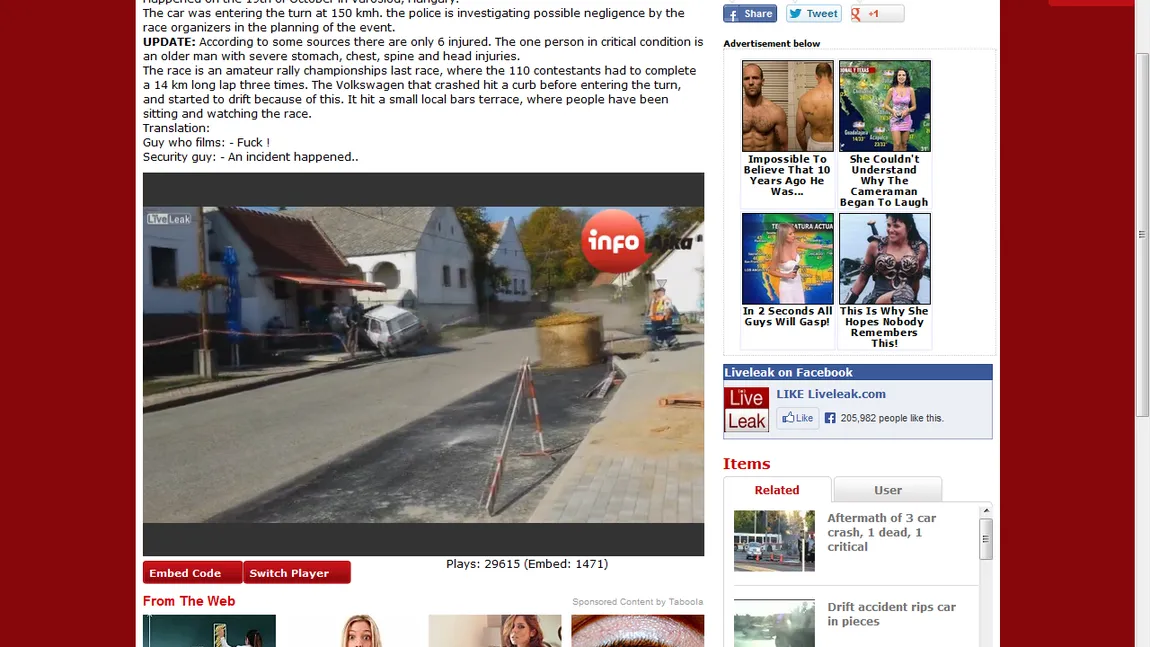 Raliu de GROAZĂ. Vezi PRĂPĂDUL făcut de un şofer care a pierdut controlul volanului VIDEO