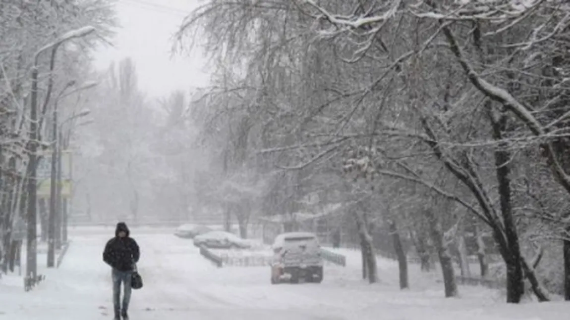 A început să ningă. Vezi unde s-a depus deja zăpadă