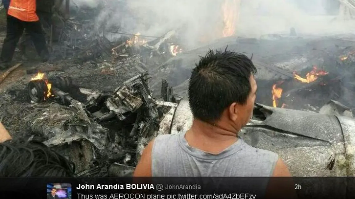 Accident de avion în Bolivia: Opt persoane au murit, şase au fost rănite