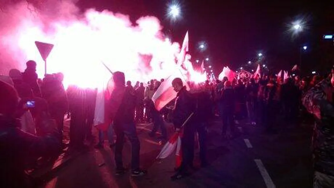 Polonia: Ziua Independenţei a degenerat în PROTESTE VIOLENTE ale extremei drepte, la Varşovia