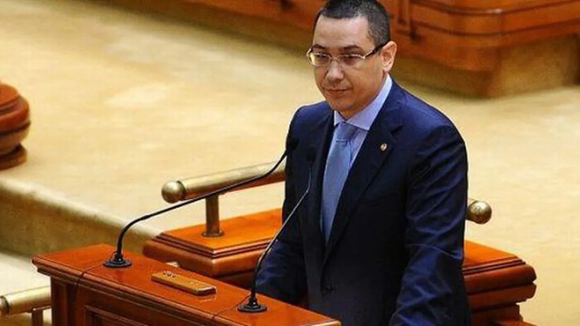 Ponta roagă parlamentarii să aprobe bugetul, pentru salarii şi pensii, dar şi pentru stabilitate