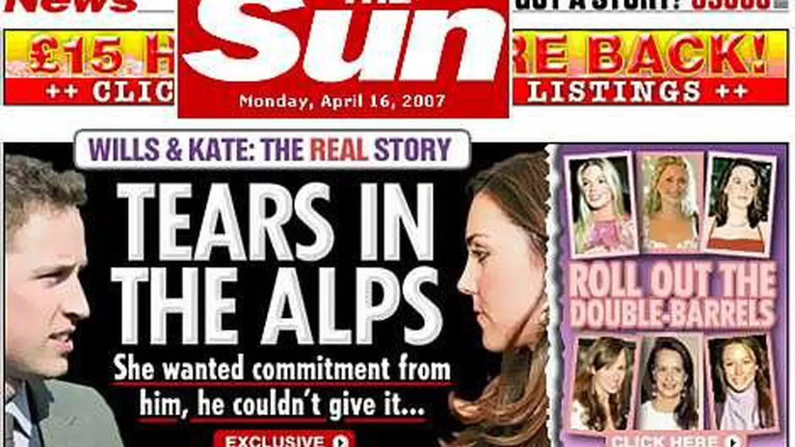Tabloidul britanic The Sun a atras 117.000 de abonaţi după introducerea taxei la conţinutul online