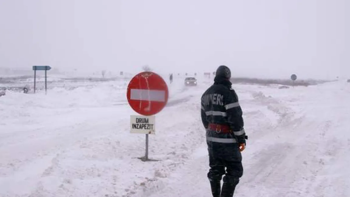 DRUMURI ÎNCHISE. Autostrada A2 Lehliu - Feteşti şi 14 drumuri naţionale sunt BLOCATE