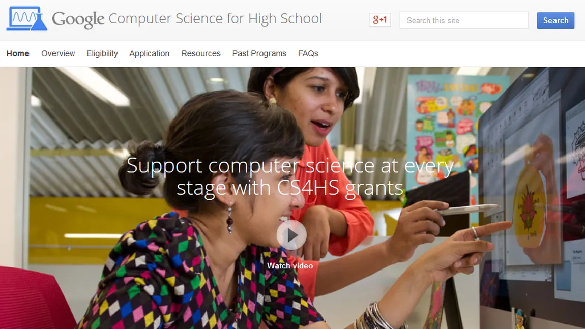 Google finanţează proiecte de promovare a ştiinţelor informatice în licee şi şcoli