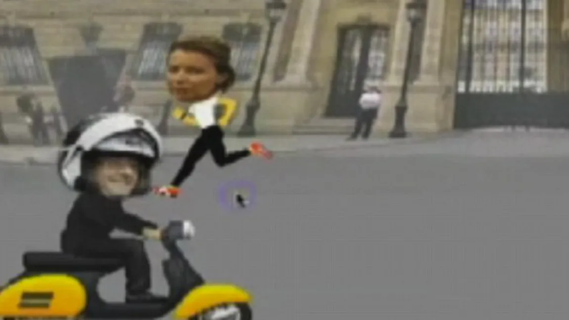 Relaţia SECRETĂ a preşedintelui Francois Hollande cu actriţa Julie Gayet a ajuns JOC VIDEO pe Internet