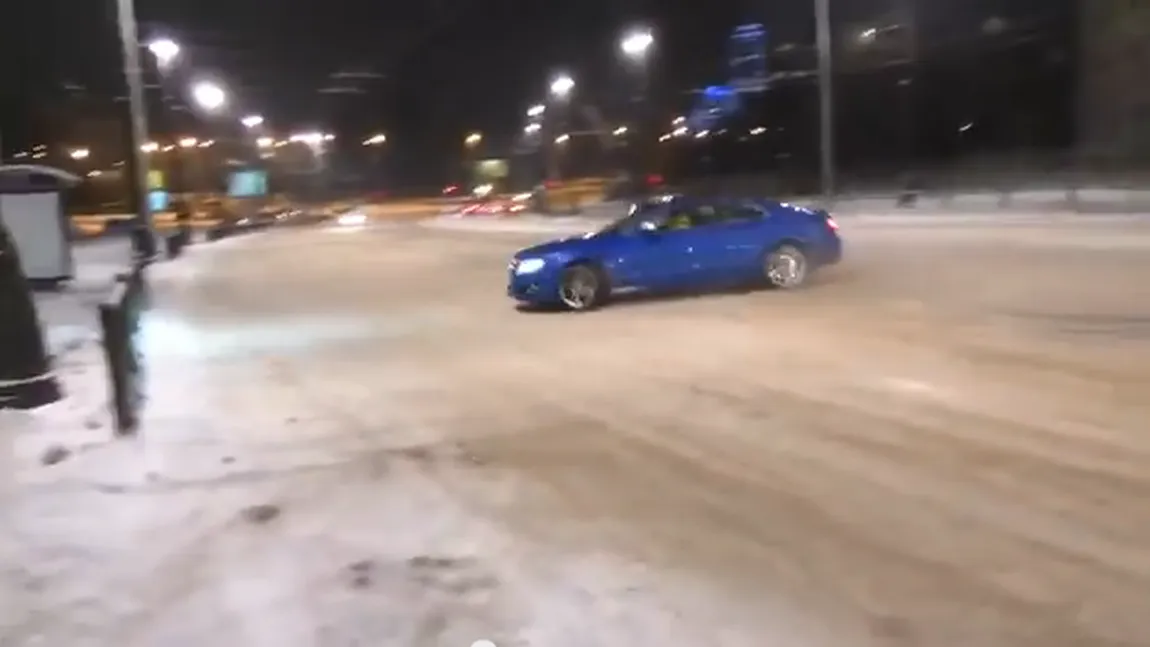 VIRAL PE NET: Un rus ghinionist face DRIFTURI cu o maşină nou-nouţă VIDEO