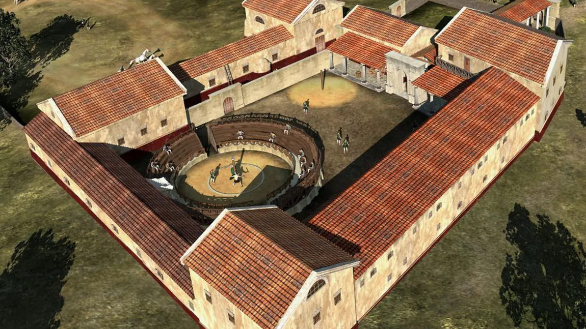 O şcoală de gladiatori romană descoperită lângă Viena, reconstruită de arheologi