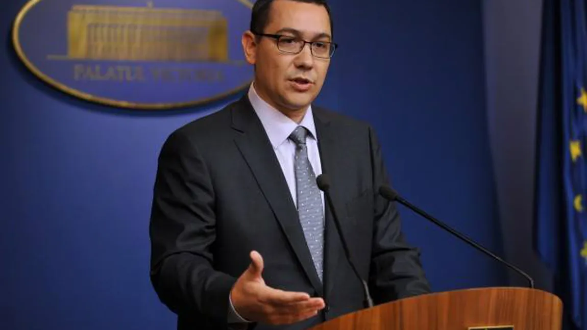 Ponta: Luni voi prezenta acordul pentru o nouă majoritate, cu UDMR sau cu cine va fi