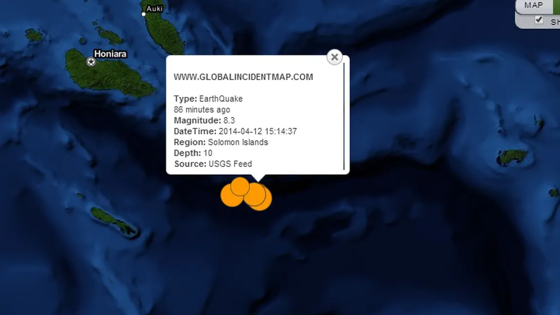 CUTREMUR CU MAGNITUDINE 8.3, urmat de replici de peste 7. ALERTĂ DE TSUNAMI