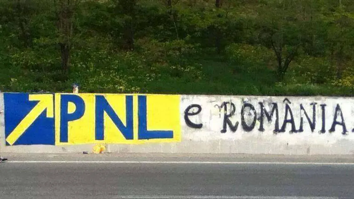 Noua strategie de campanie electorală: PNL acoperă graffiti-urile 