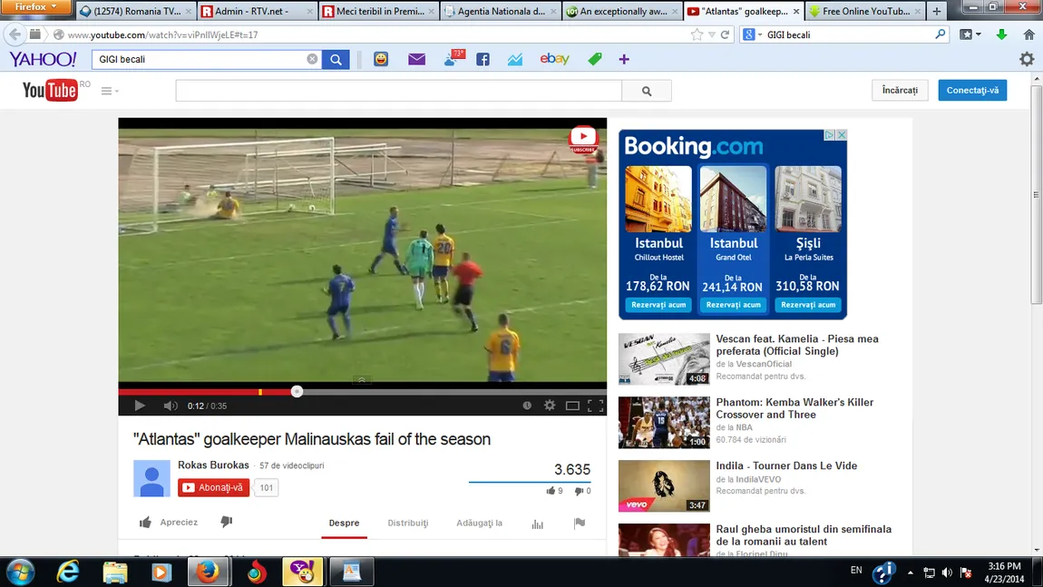 Gafa SEZONULUI, în fotbal. Un portar a primit un gol CARAGHIOS, de la mare distanţă VIDEO
