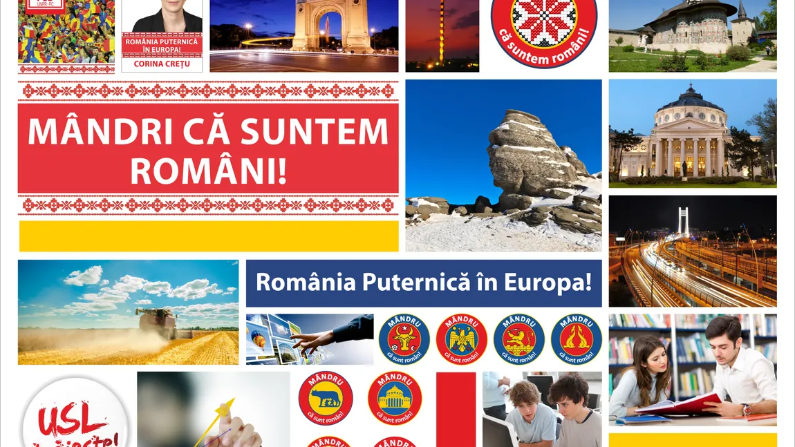 PSD-UNPR-PC: Lansare cu motive populare, simboluri naţionale şi mândria de a fi român