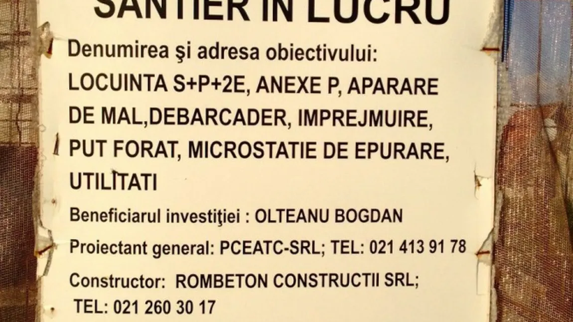 Bogdan Olteanu îşi face palat brancovenesc pe malul lacului Snagov după concesionarea unui teren bisericesc