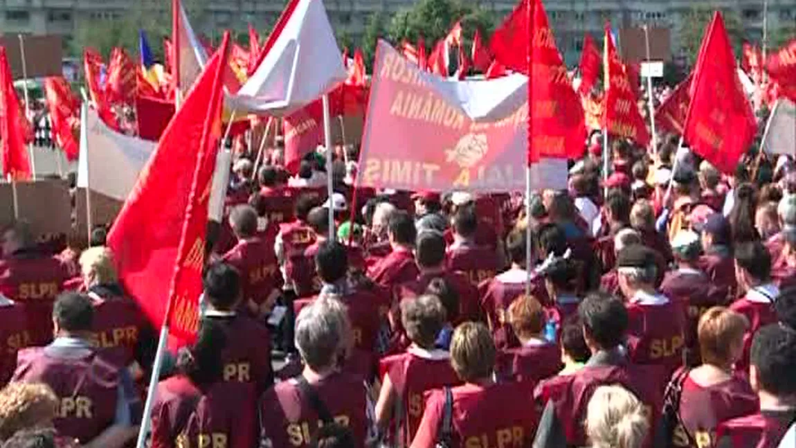 4.000 de poştaşi au protestat în Capitală: 