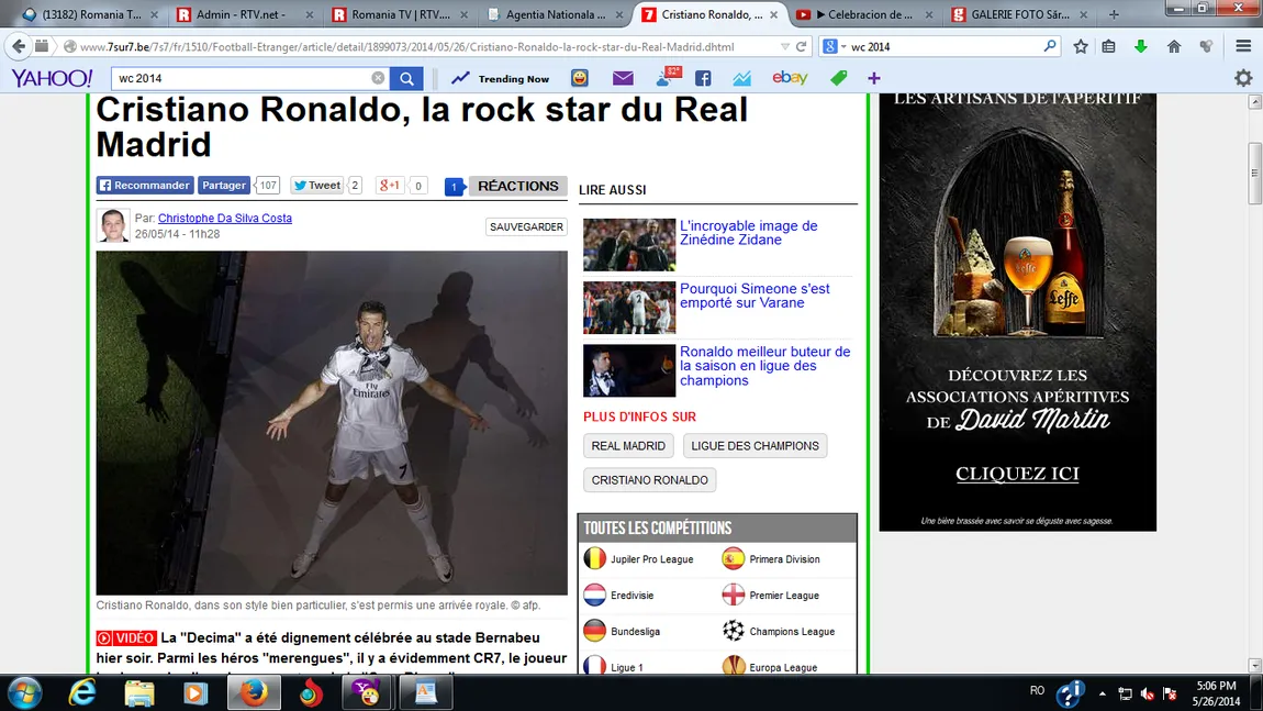 Cristiano Ronaldo, ROCK STAR pe Bernabeu. Imagini FABULOASE de la petrecerea Realului VIDEO