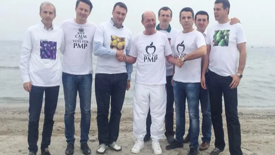 Traian Băsescu face campanie pentru PMP pe litoral VIDEO