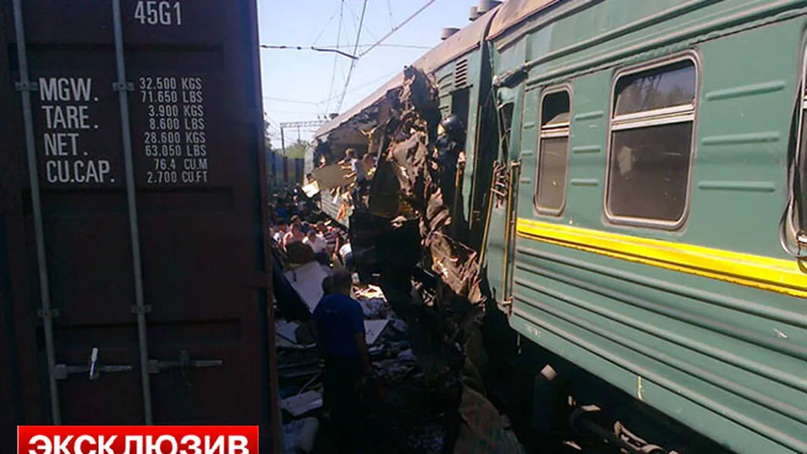 Un tren pe ruta Moscova-Chişinău s-a ciocnit cu un mărfar, în Rusia. Cel puţin 6 persoane au murit VIDEO