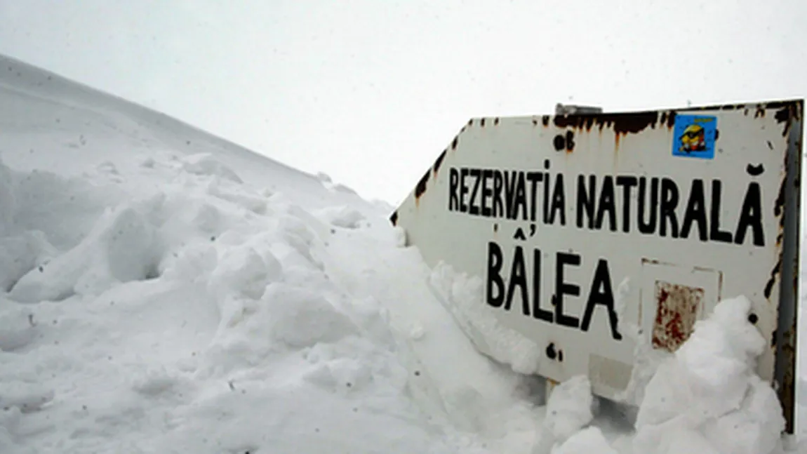 Ninge la munte. Strat de zăpadă de peste 1 m la Bâlea