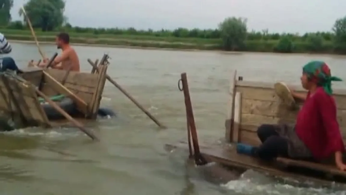 Scandal după TRAGEDIA din Jiu. Pescarul care a filmat moartea celor doi soţi, bătut de supravieţuitor VIDEO