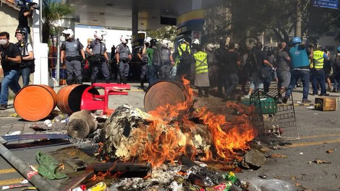 CM 2014. Violenţe la Sao Paulo, cinci jurnalişti au fost răniţi. 