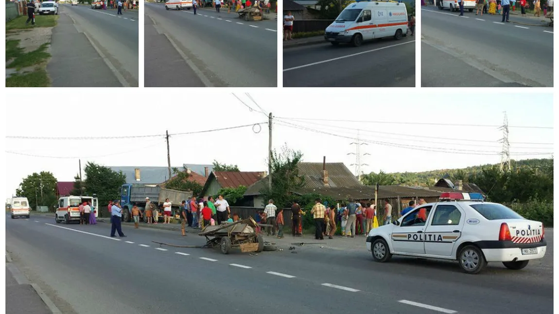 Accident TERIBIL la Bacău: două victime din cauza unui căruţaş neatent IMAGINI ŞOCANTE