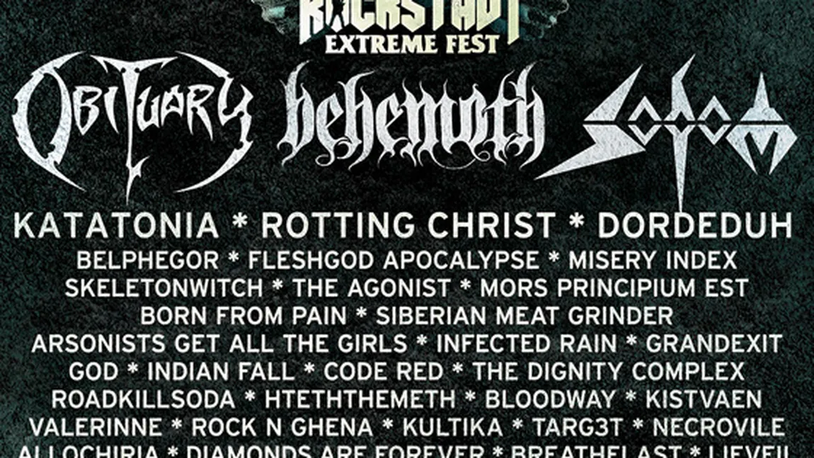 Rockstadt Extreme Fest 2014: Programul pe zile