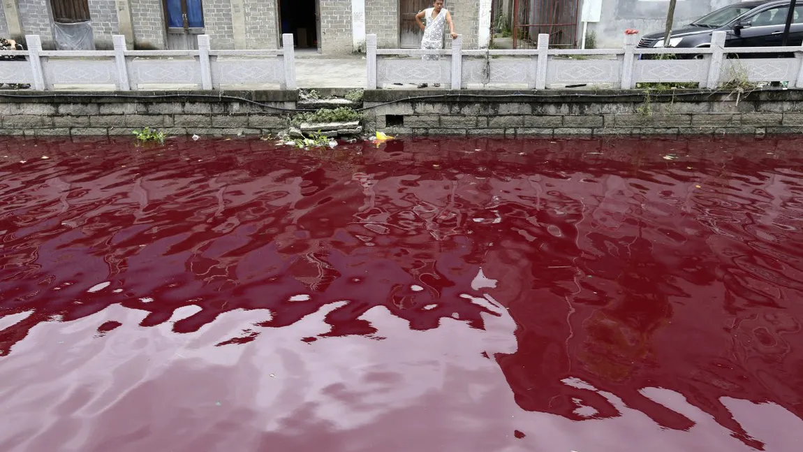 Planeta se duce de RÂPĂ! Imagini ŞOCANTE cu poluarea EXTREMĂ a apelor din China GALERIE FOTO