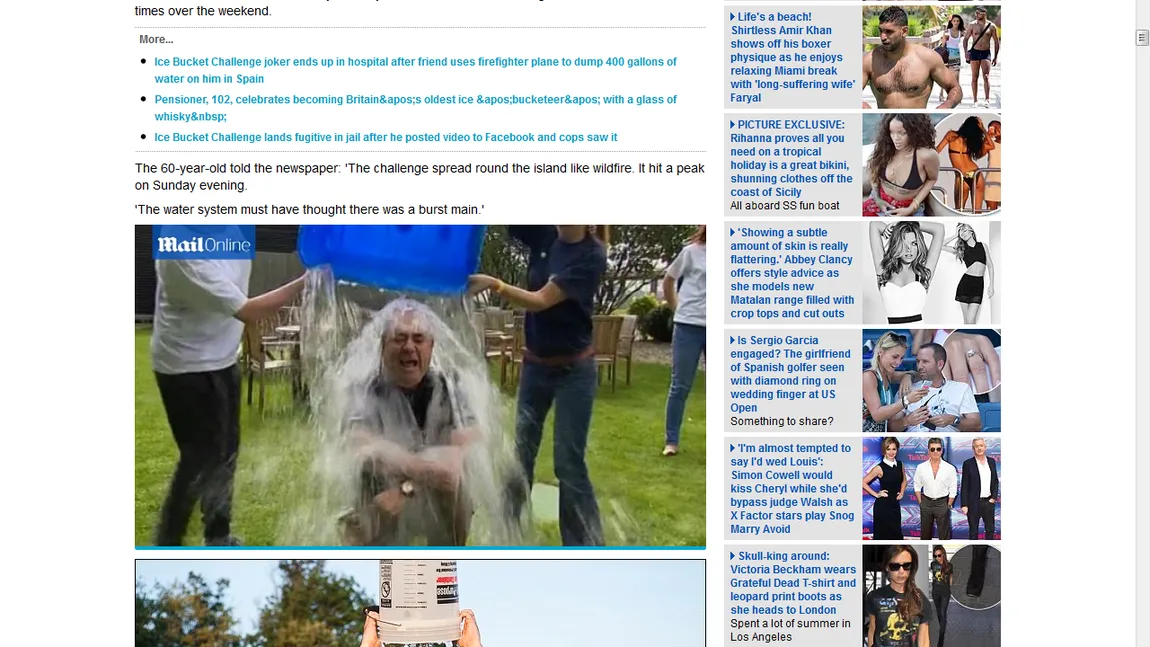 Provocarea provocărilor: Ice Bucket Challenge a lăsat o INSULĂ fără apă GALERIE FOTO