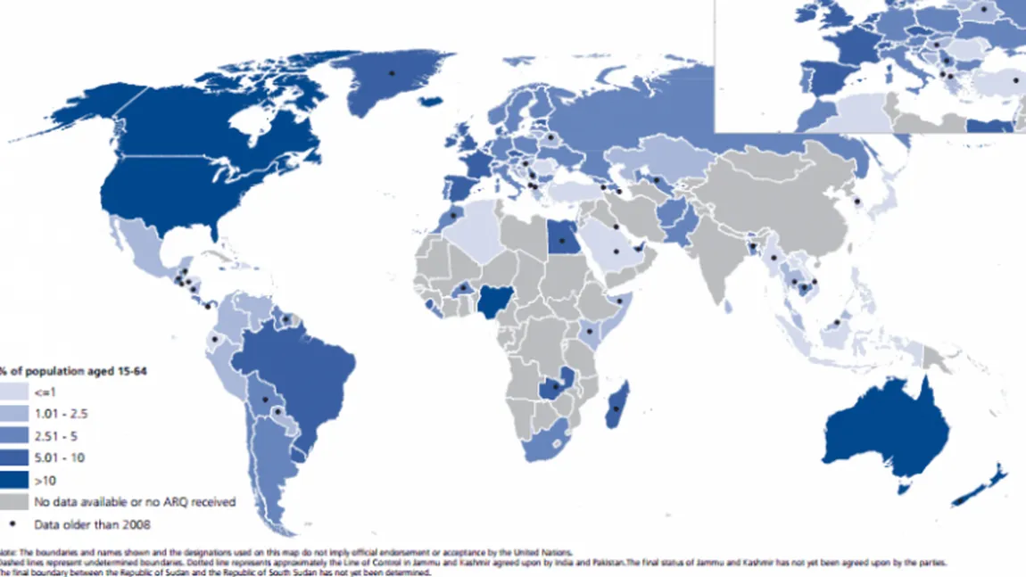 Raport ONU privind consumul global de marijuana. Vezi pe ce loc se află România