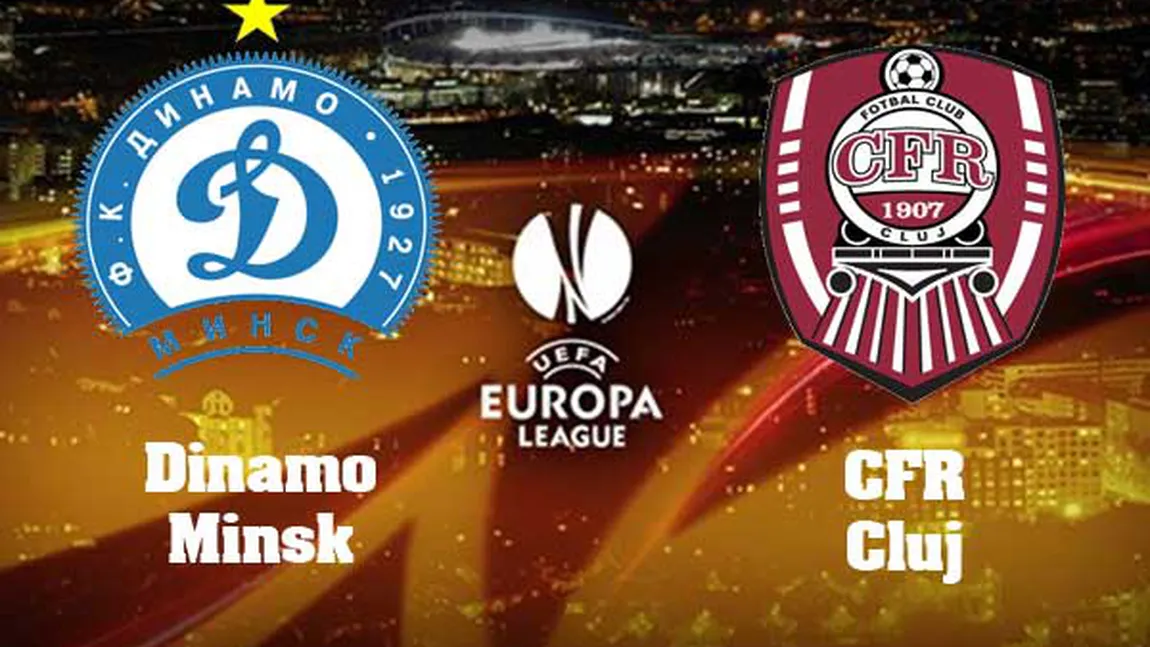 CFR CLUJ - DINAMO MINSK 0-2. CFR Cluj, singura echipă românească eliminată din cupele europene