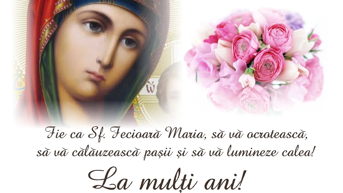 MESAJE DE SFANTA MARIA: Trimite si tu URARI, FELICITARI de SF. MARIA 2014