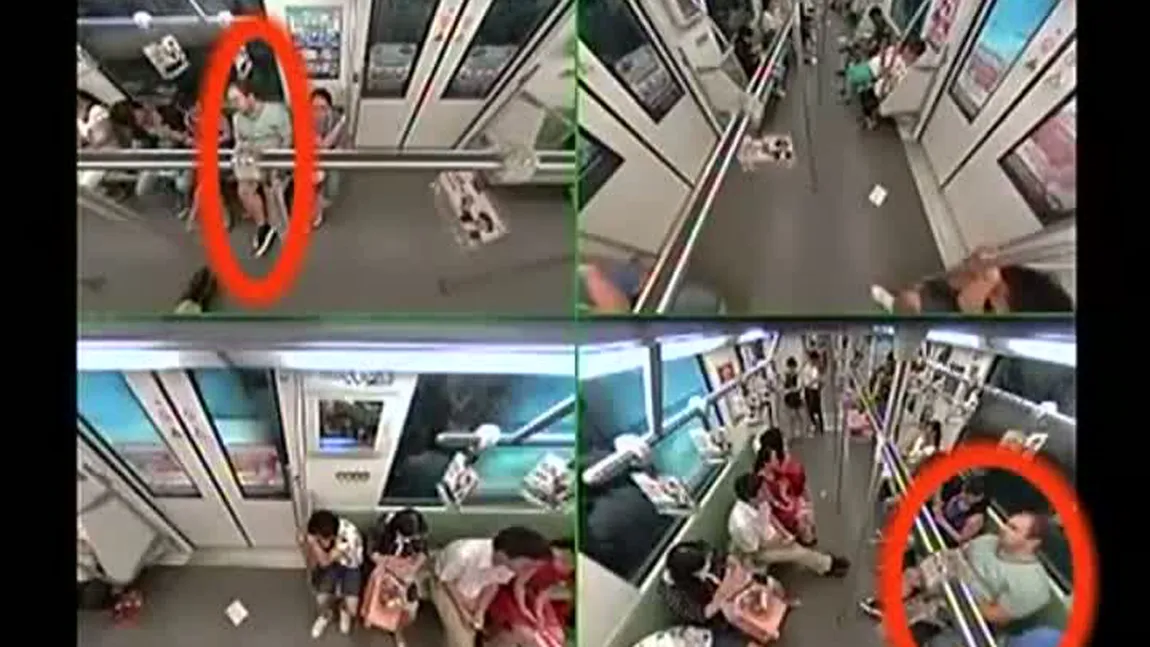 Moment INCREDIBIL la METROU: Reacţia PASAGERILOR după ce un BĂRBAT a leşinat într-un vagon VIDEO