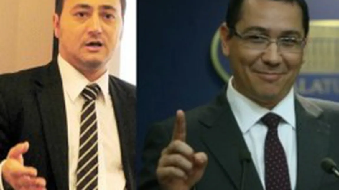 Ponta: I-am spus domnului Palada că nu am nevoie de un Sebastian Lăzăroiu la Guvern